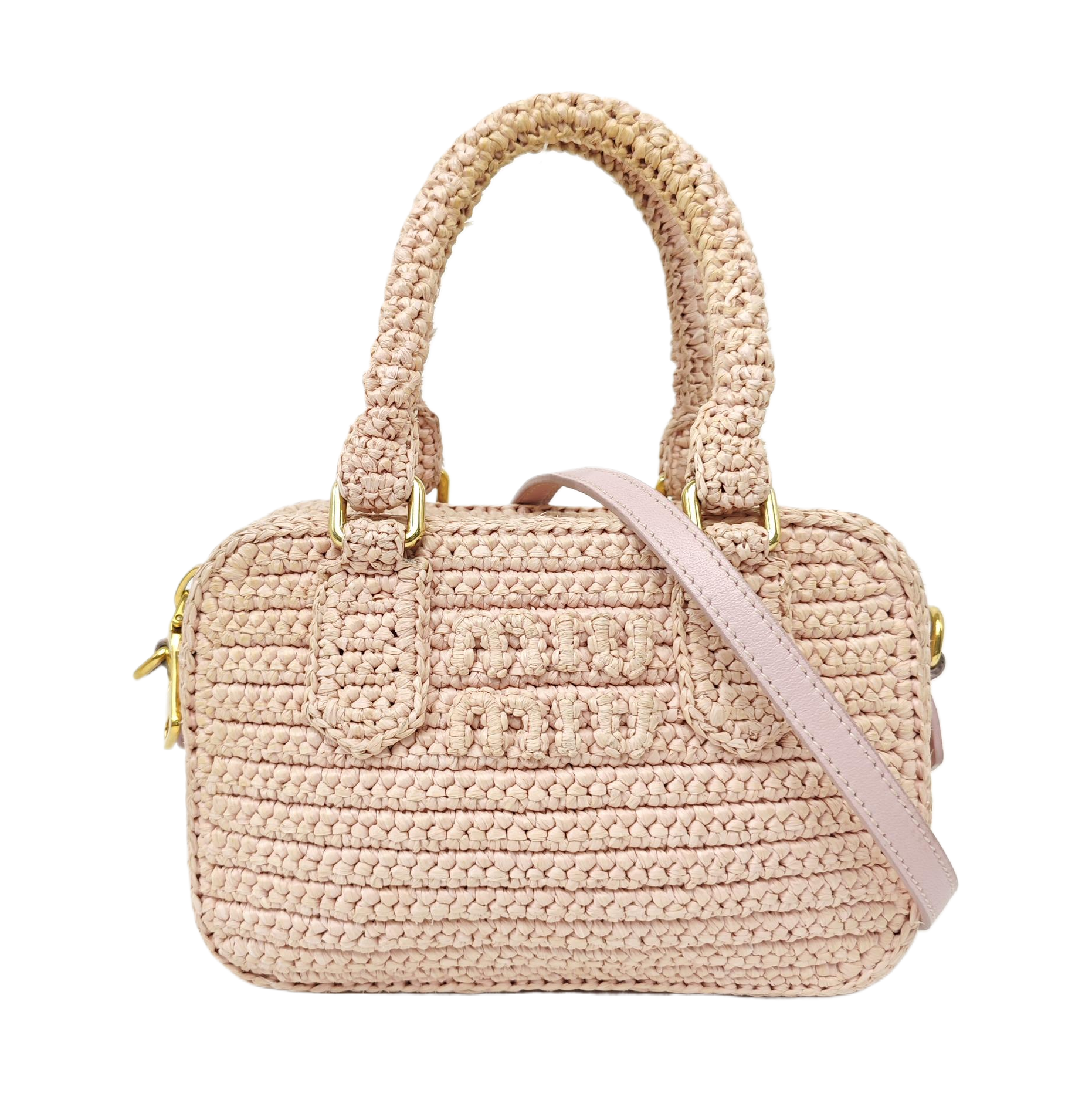 Fabric Shoulder Bag Pink