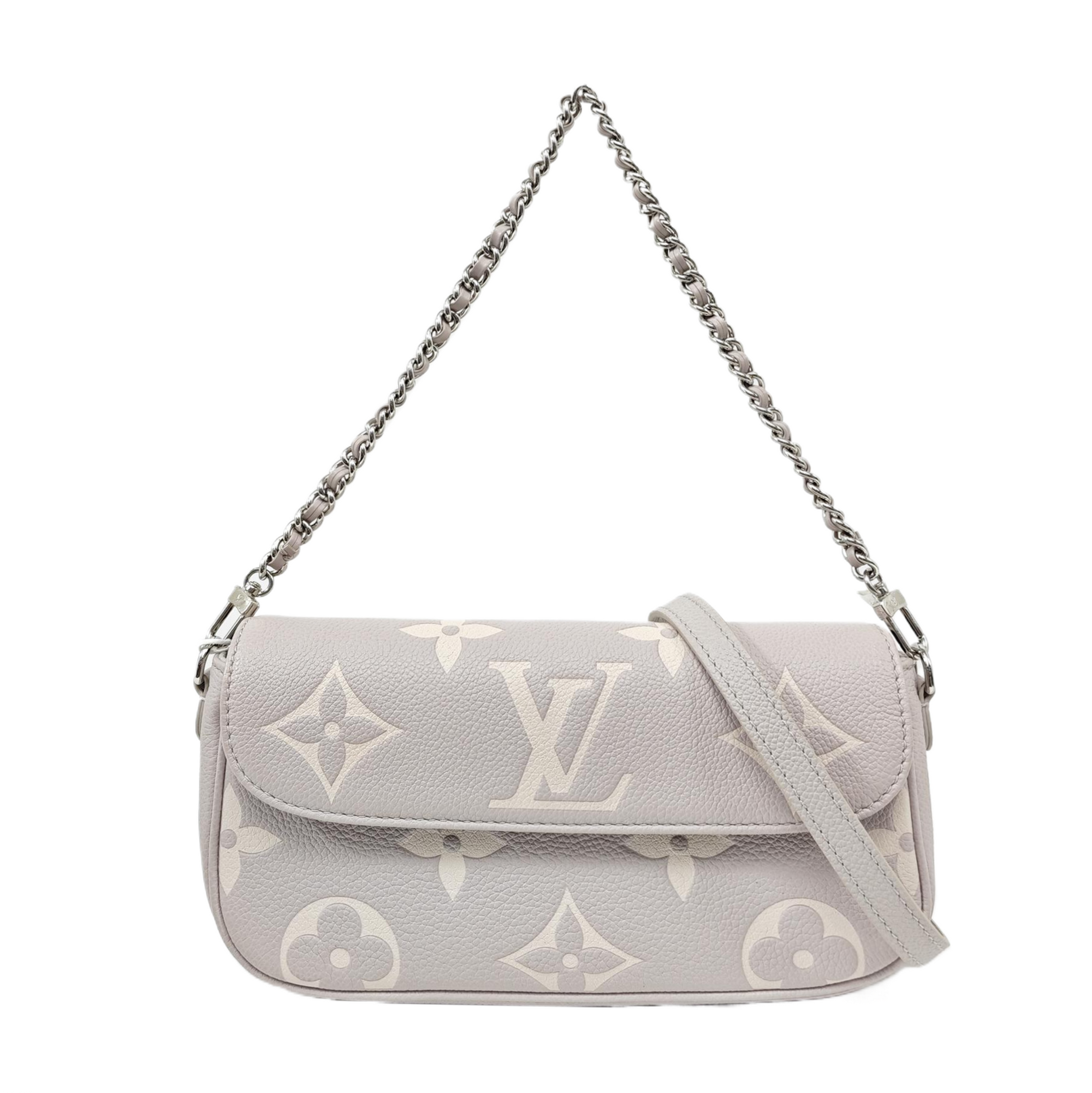 IVY Monogram Calfskin Gray