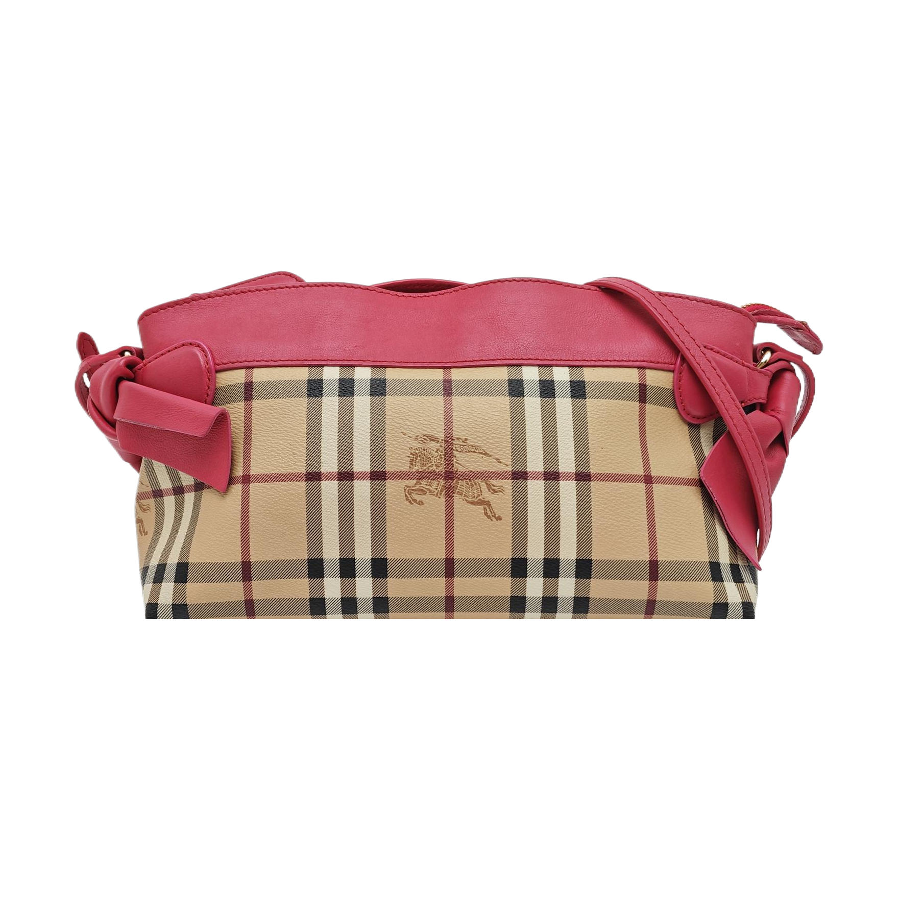Coated Canvas Crossbody Bag Beige
