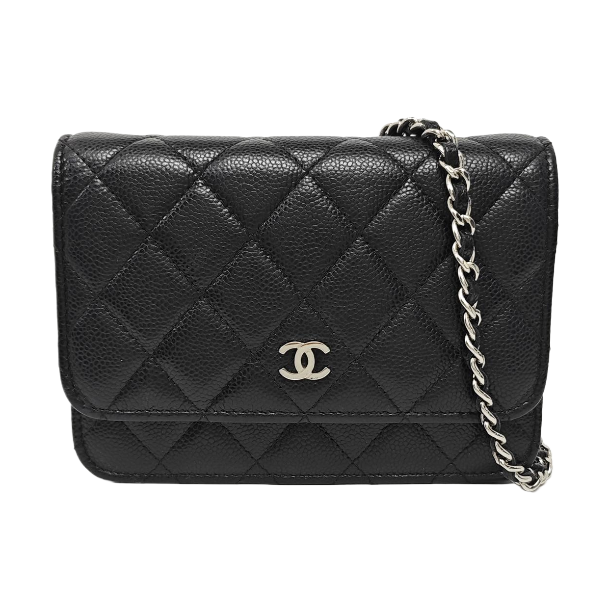 WOC Quilted Grained Calfskin Black