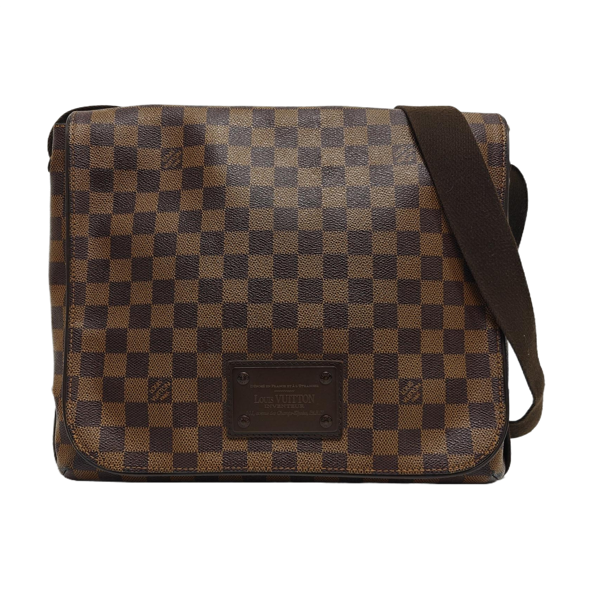 DISTRICT MM Damier Ebene Coated Canvas Brown