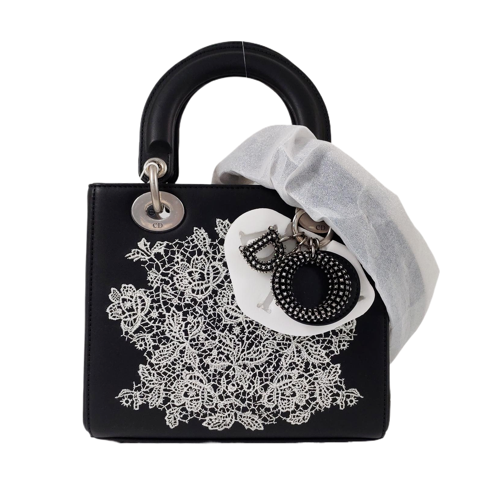 Lady Dior Small Quilted Calfskin Black