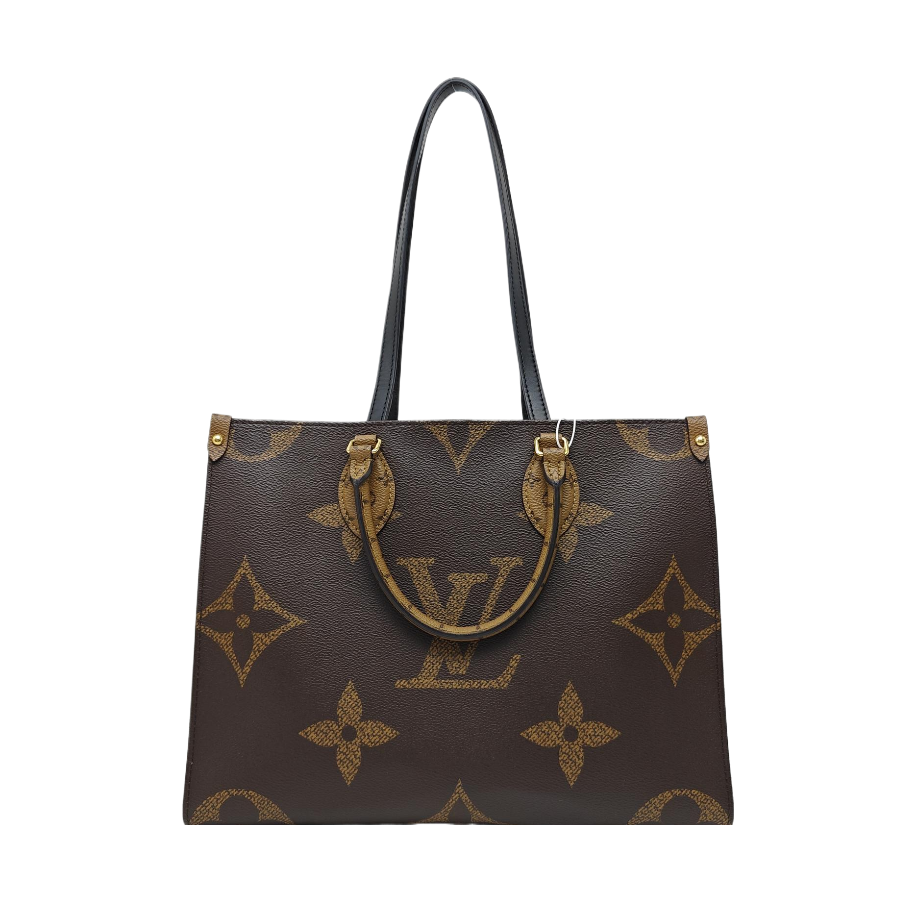 ONTHEGO MM Monogram Coated Canvas Brown