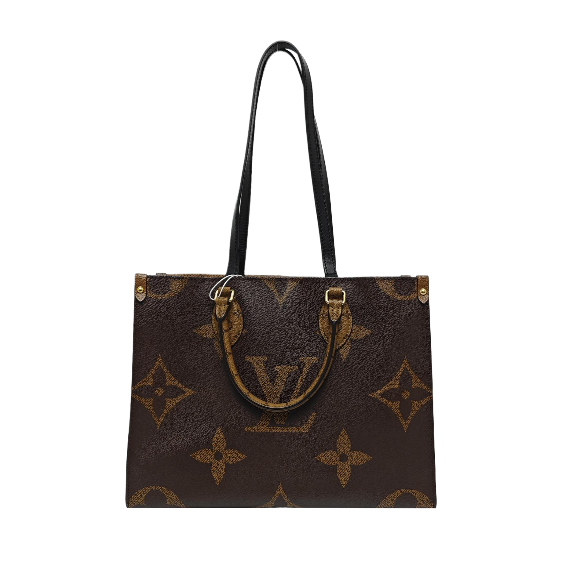 ONTHEGO MM Monogram Coated Canvas Brown
