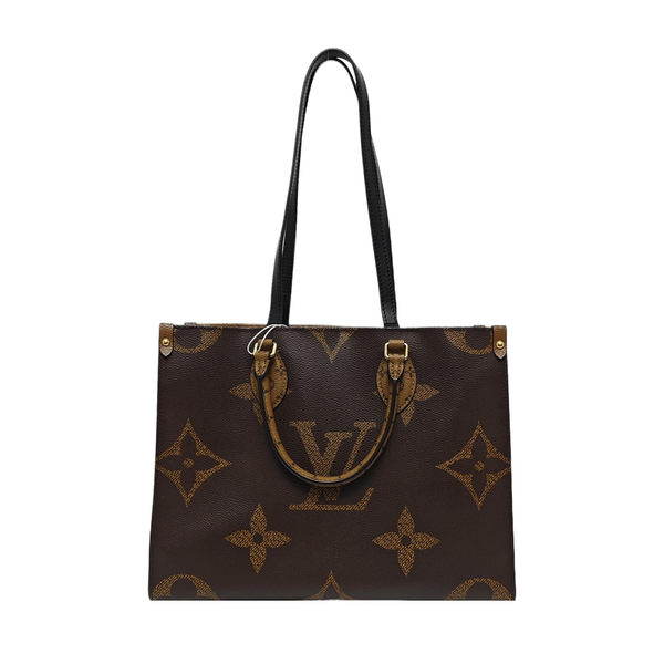 ONTHEGO MM Monogram Coated Canvas Brown