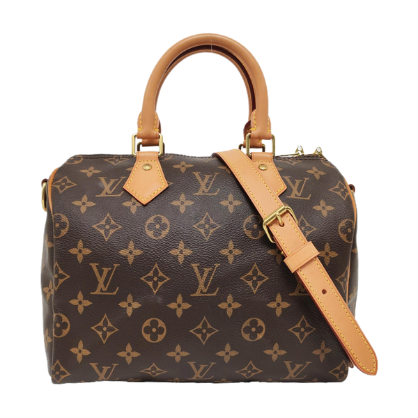 SPEEDY 25 Monogram Coated Canvas Brown