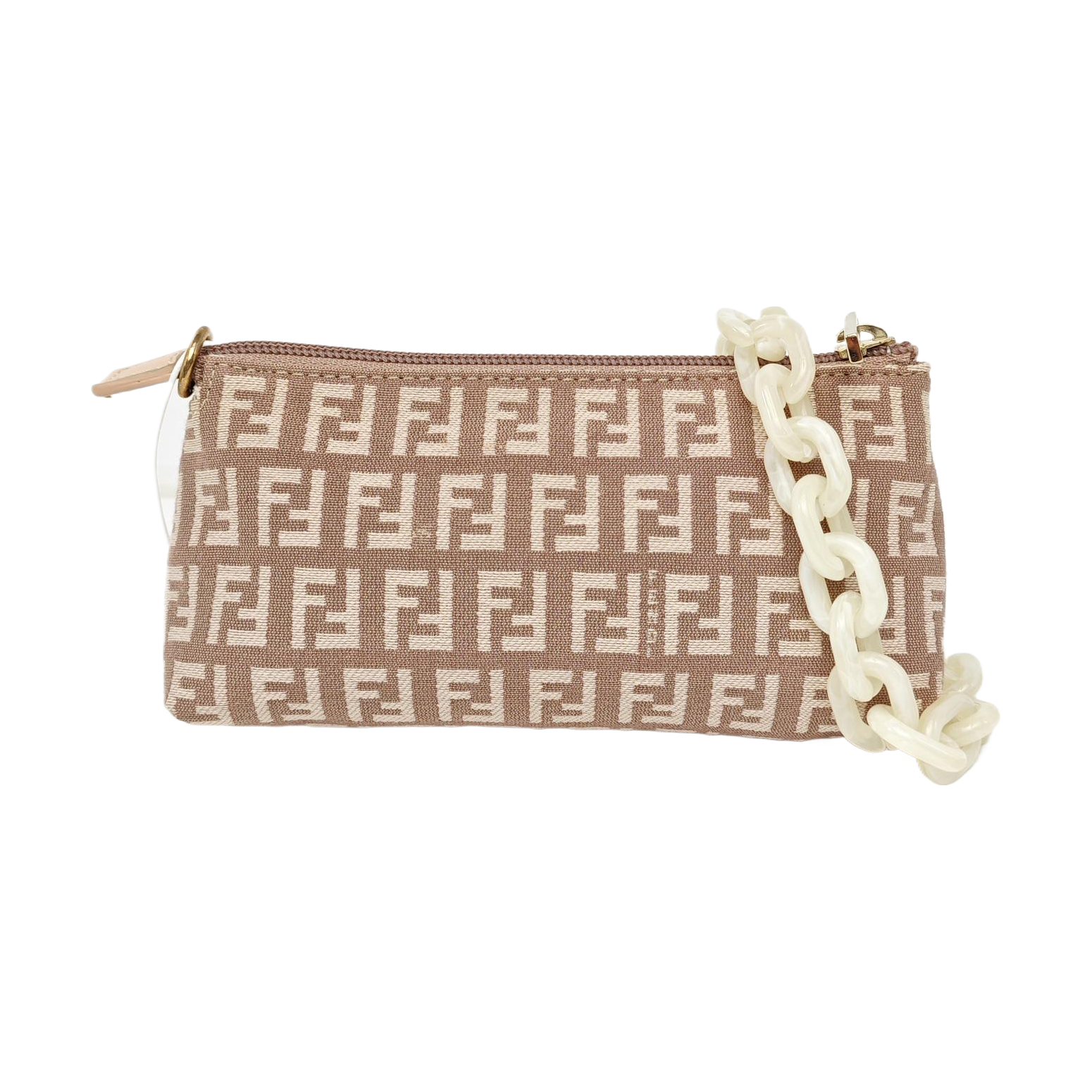 Fabric Top Handle Bag Beige