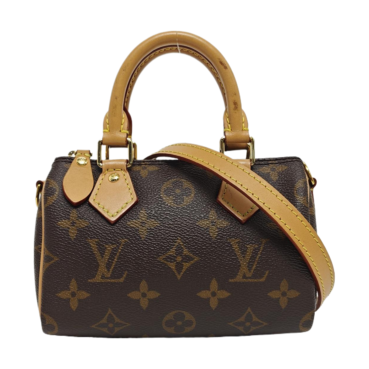 SPEEDY Nano Monogram Coated Canvas Brown