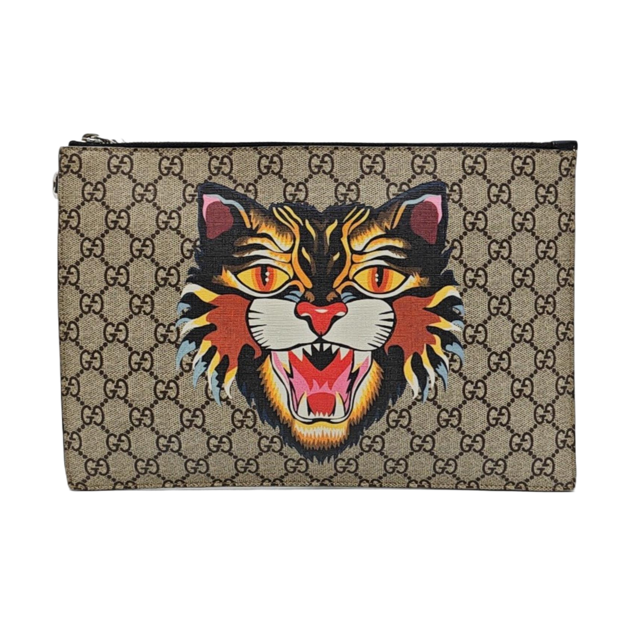 GG Supreme Monogram Coated Canvas Beige