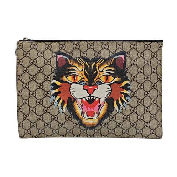 GG Supreme Monogram Coated Canvas Beige