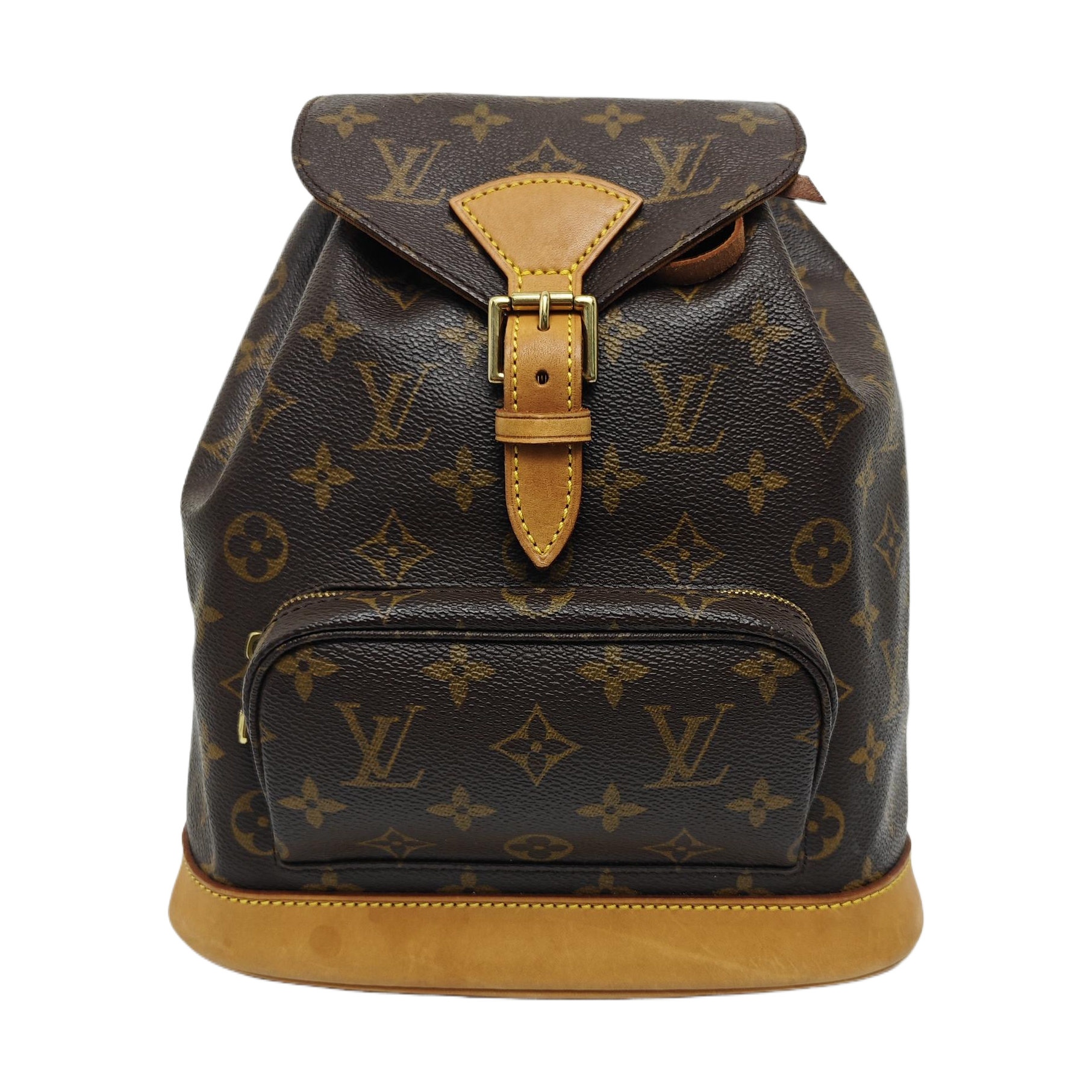 MONTSOURIS MM Monogram Coated Canvas Brown