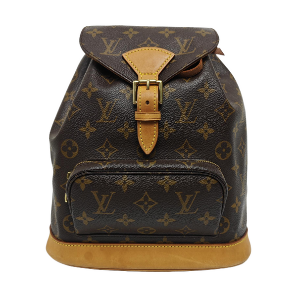 MONTSOURIS MM Monogram Coated Canvas Brown