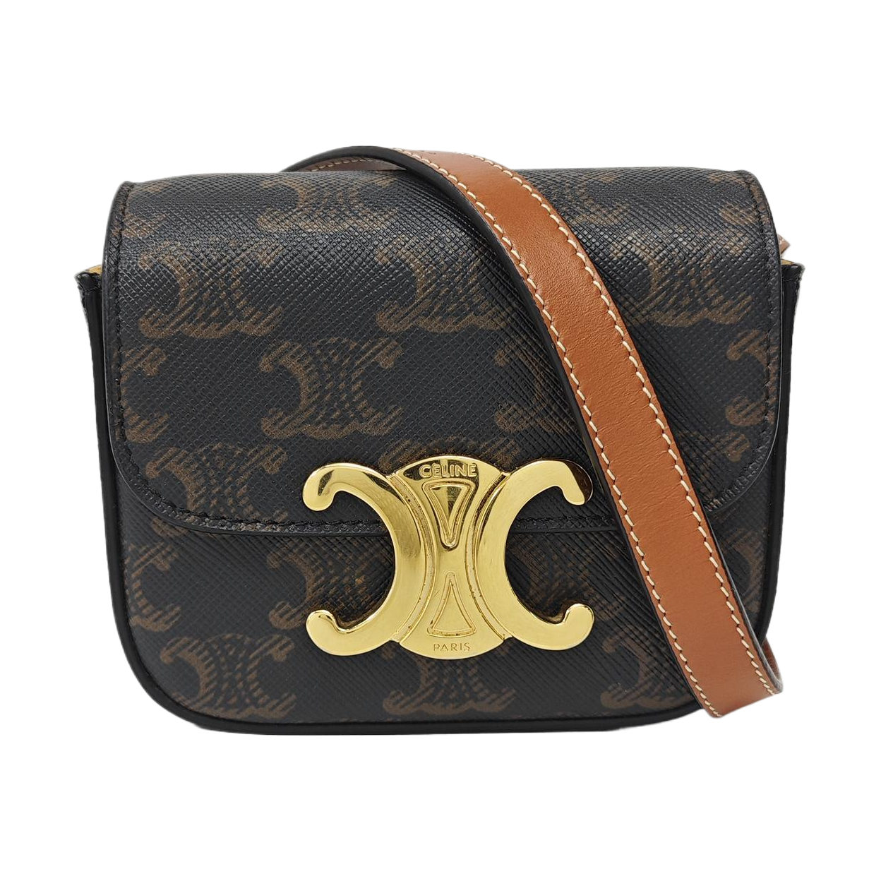 TRIOMPHE Mini Coated Canvas Black