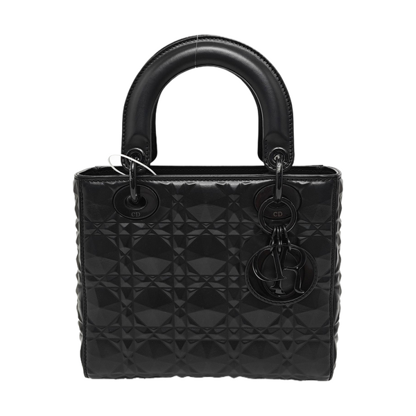 Lady Dior Small Cannage Calfskin Black