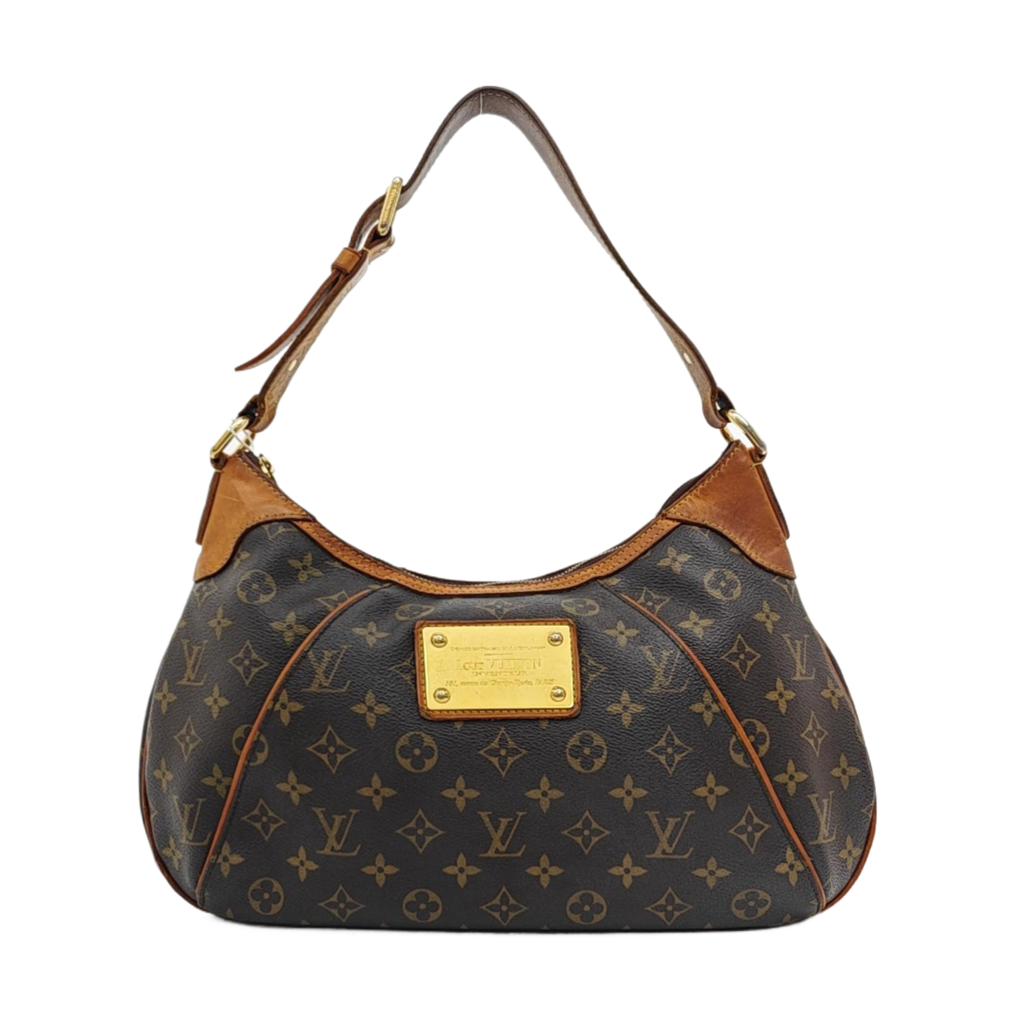 VINTAGE THAMES GM Monogram Coated Canvas Brown