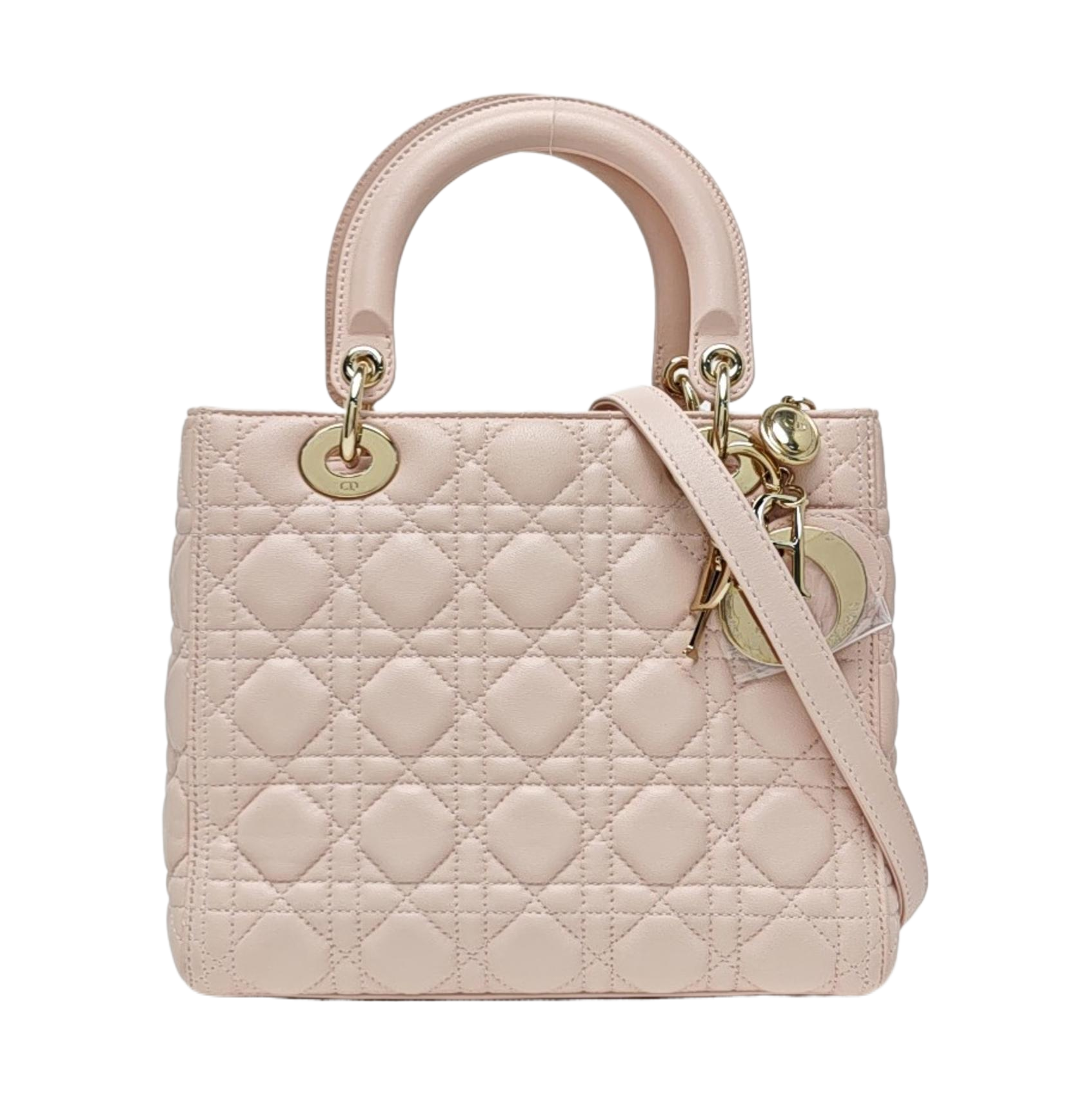 Lady Dior Medium Cannage Lambskin Pink
