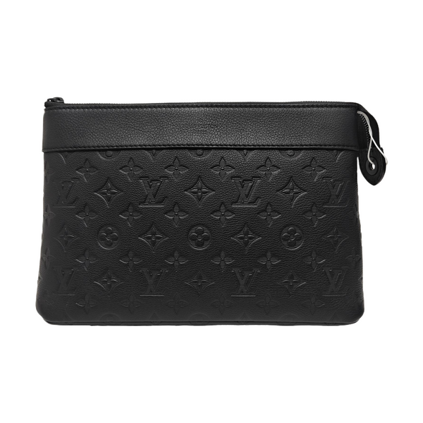 Monogram Calfskin Clutch Black
