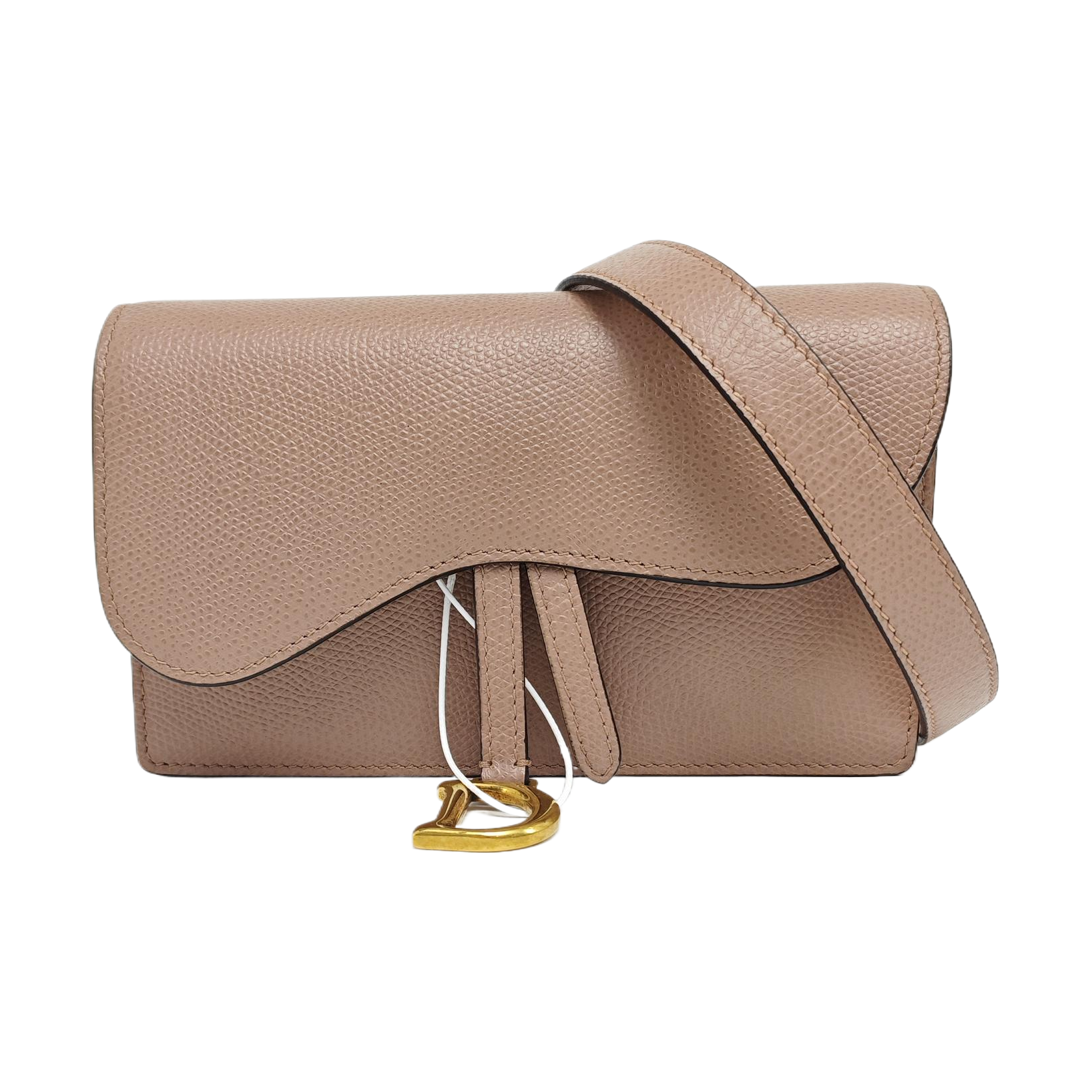 Authenticated pre-owned  Saddle Calfskin Pink - Belt Bag at Looply