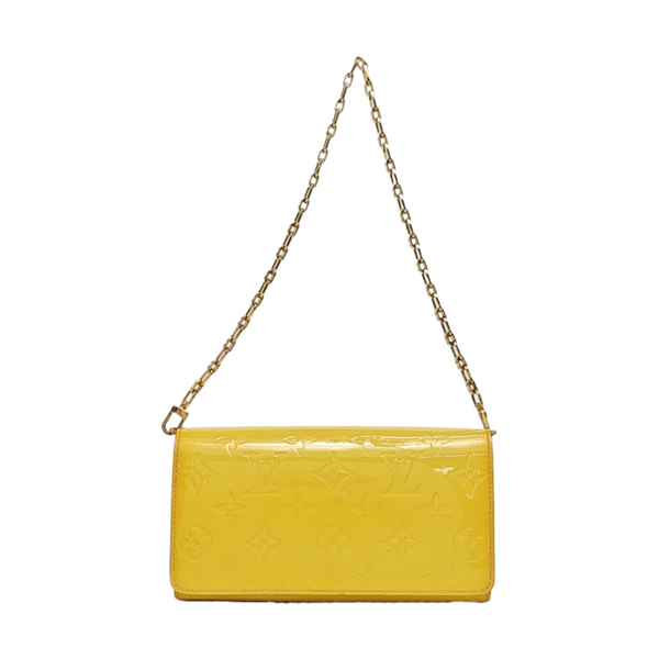 SARAH Monogram Patent Leather Yellow