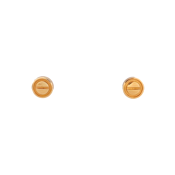 LOVE 18k Rose Gold Stud Earrings