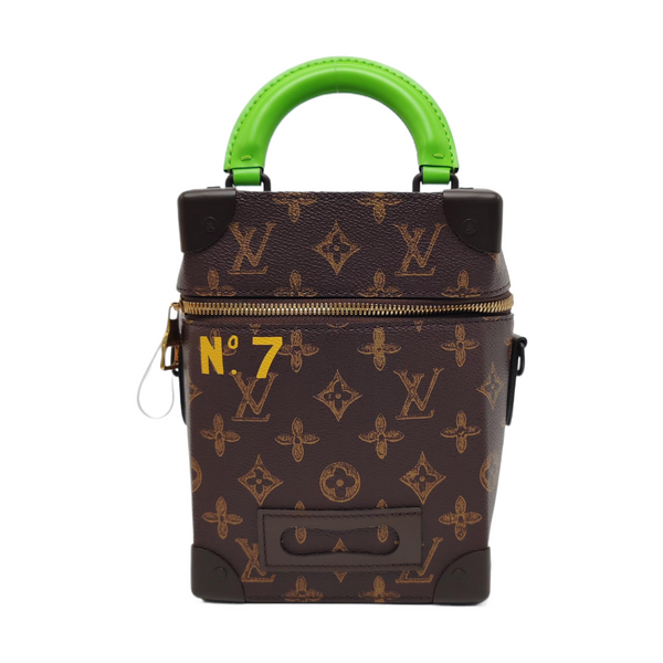 VERTICAL BOX TRUNK Monogram Coated Canvas Brown