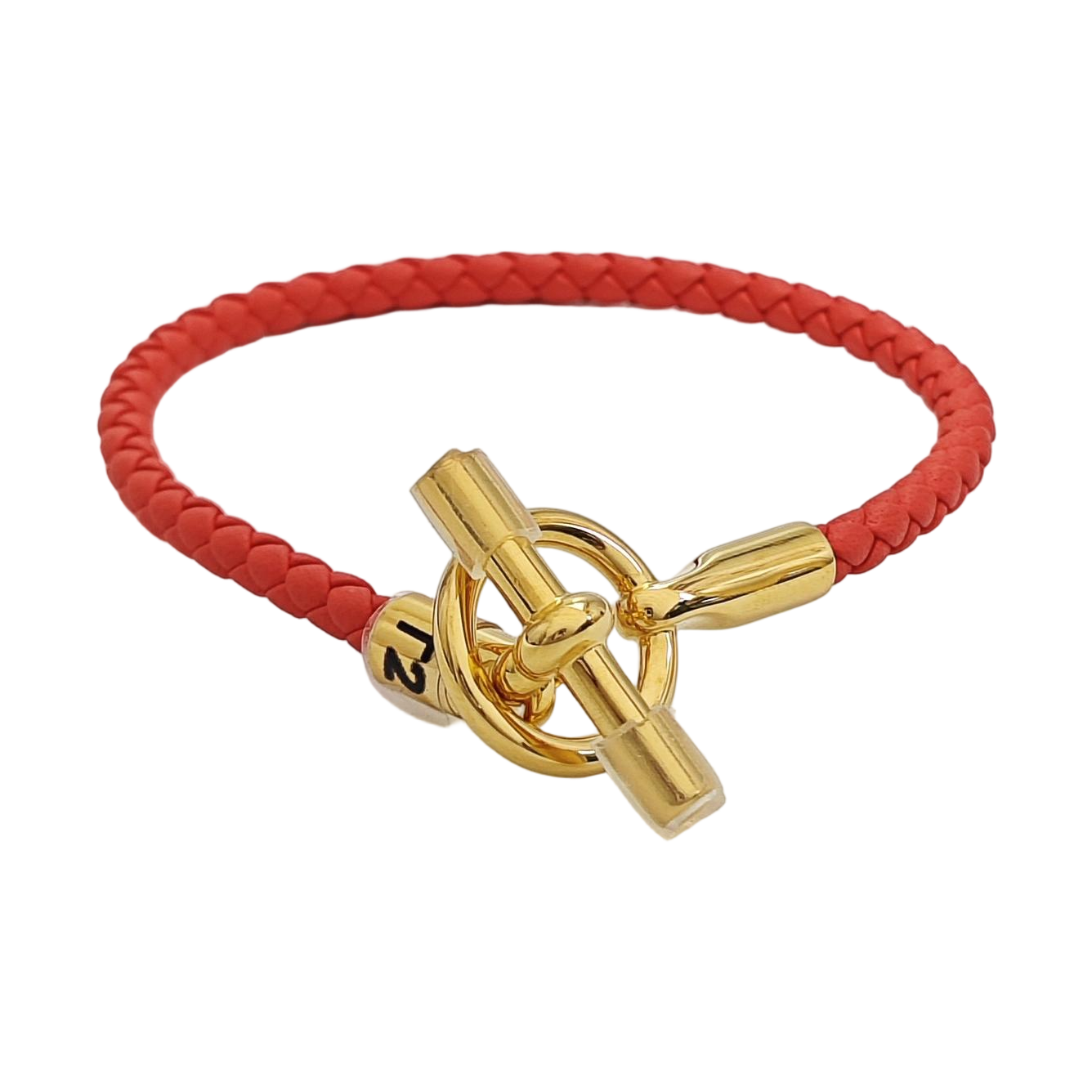 Glenan Leather Red Bangle