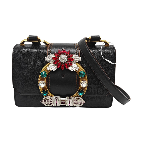 Miu Lady Calfskin Black