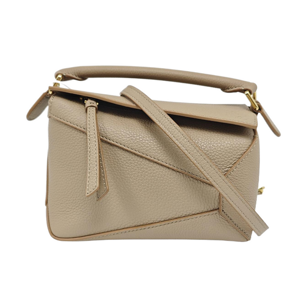 Puzzle Mini Calfskin Beige