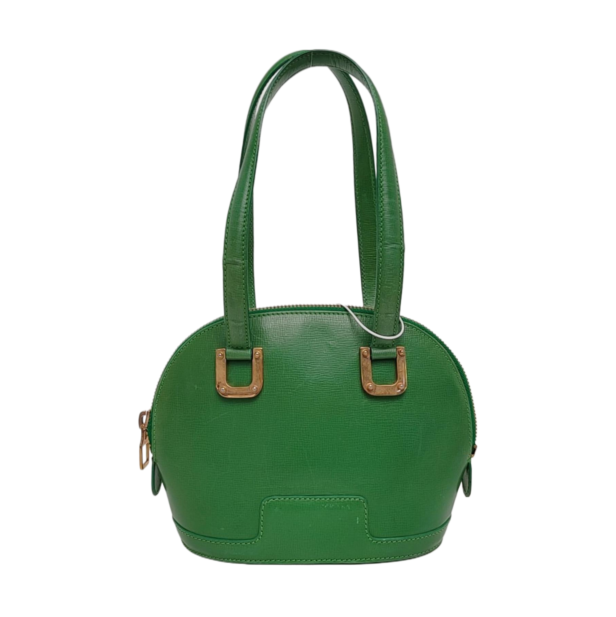 Calfskin Top Handle Bag Green