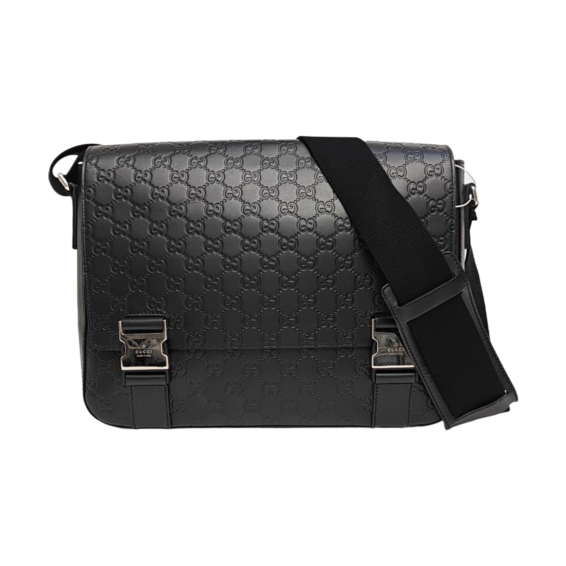 Ligne Shima Monogram Calfskin Black
