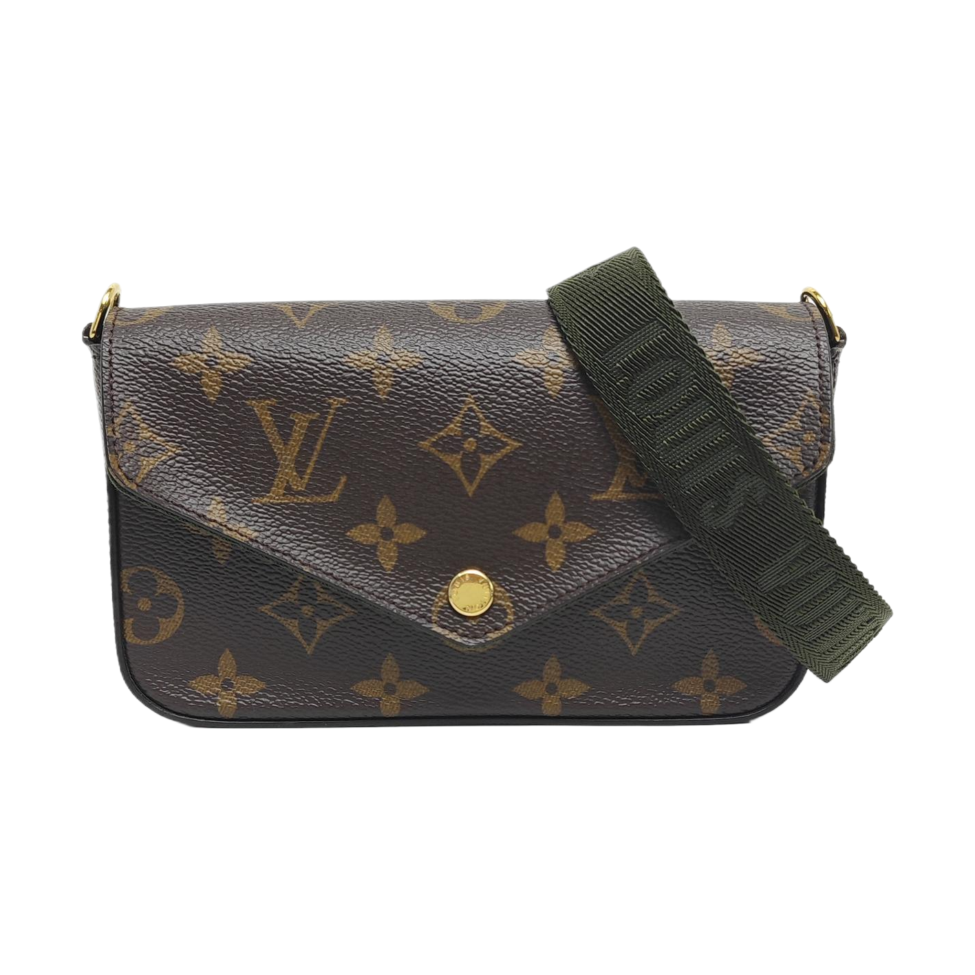 FÉLICIE Monogram Coated Canvas Brown