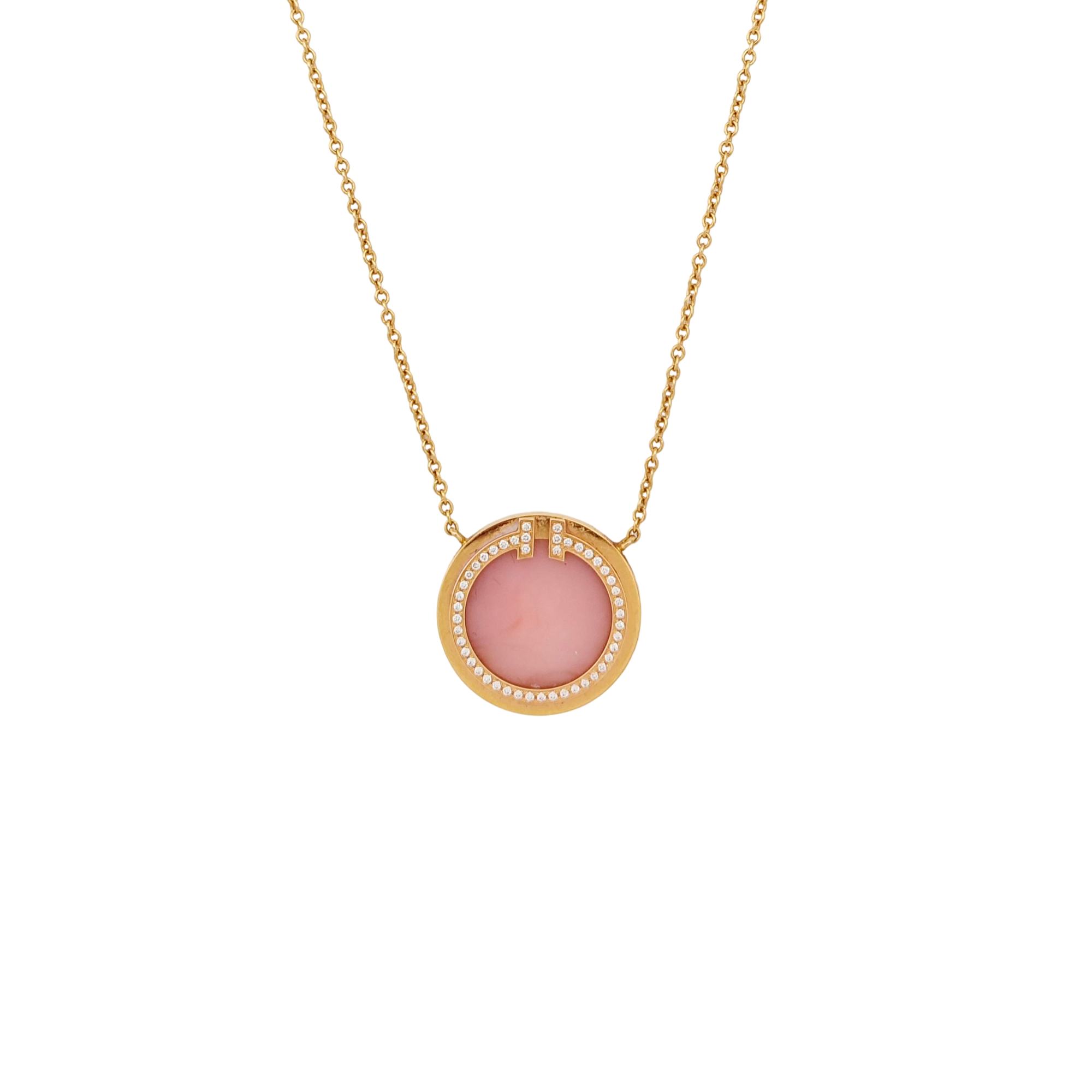 Tiffany T 18k Rose Gold Necklace