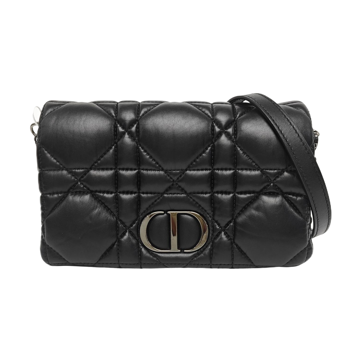 Dior Caro Small Cannage Calfskin Black
