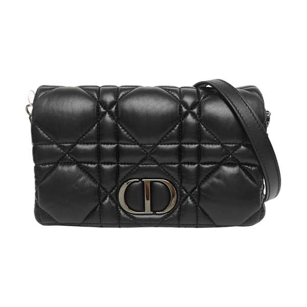 Dior Caro Small Cannage Calfskin Black
