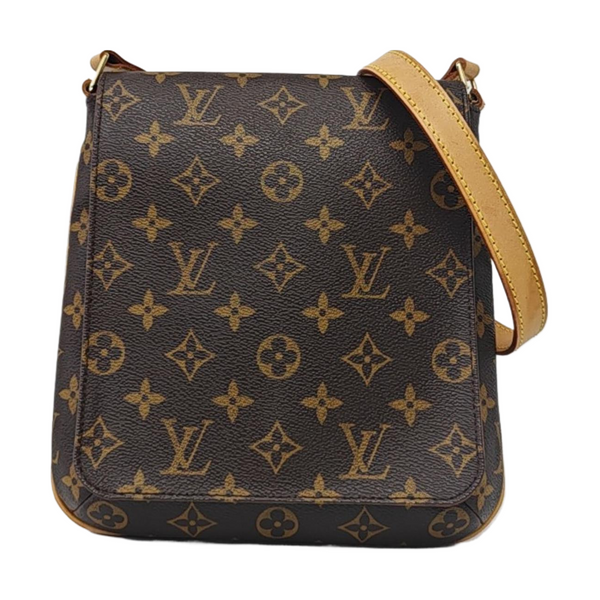 MUSETTE TANGO Monogram Coated Canvas Brown
