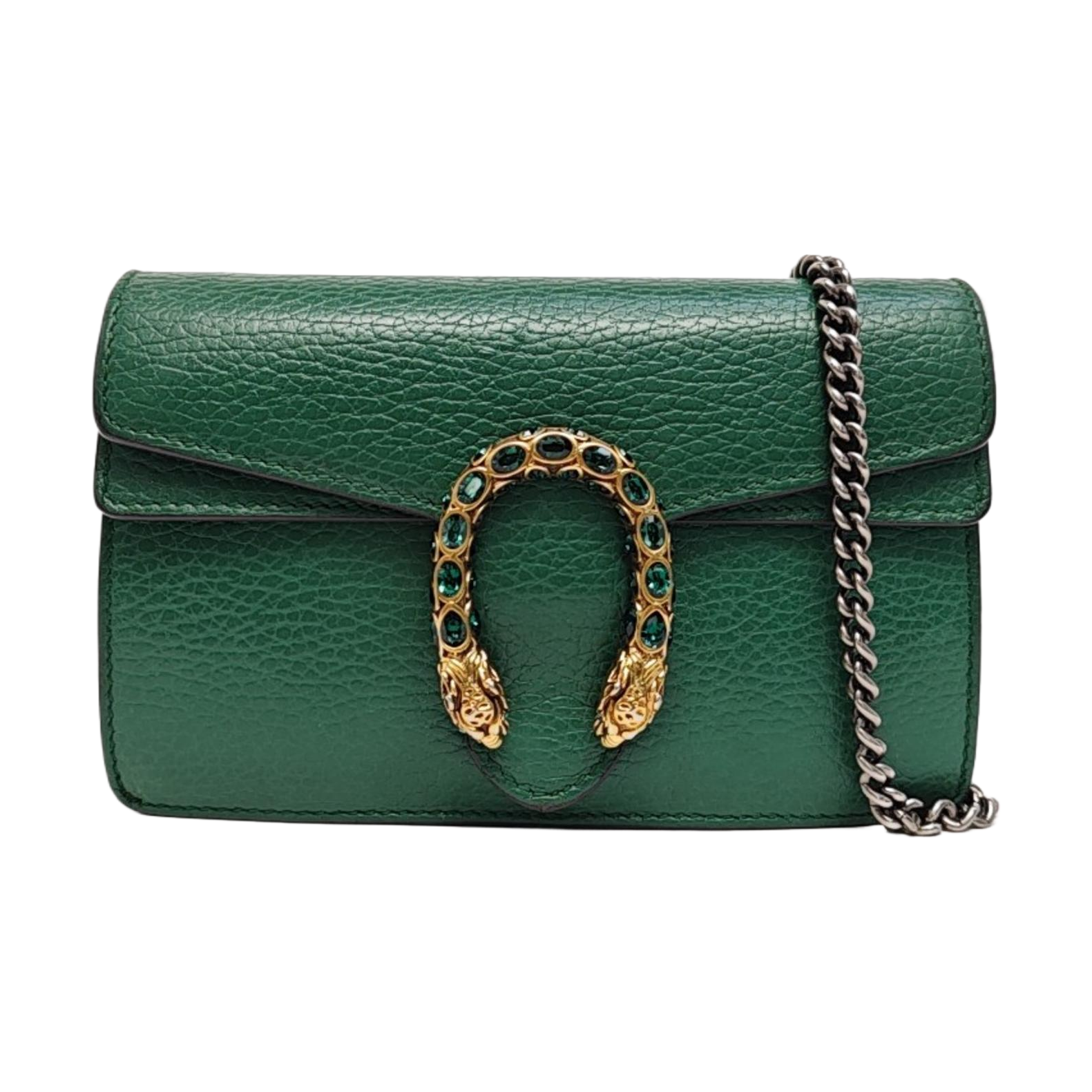 Dionysus Super Mini Calfskin Green