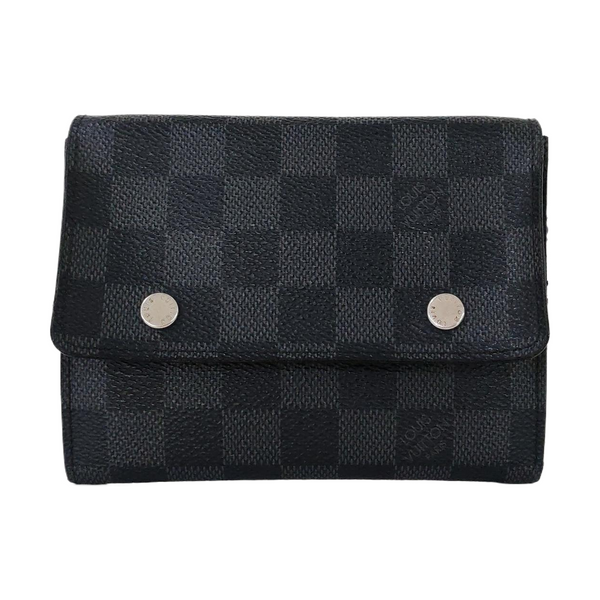 MODULABLE Damier Graphite Coated Canvas Black Wallet