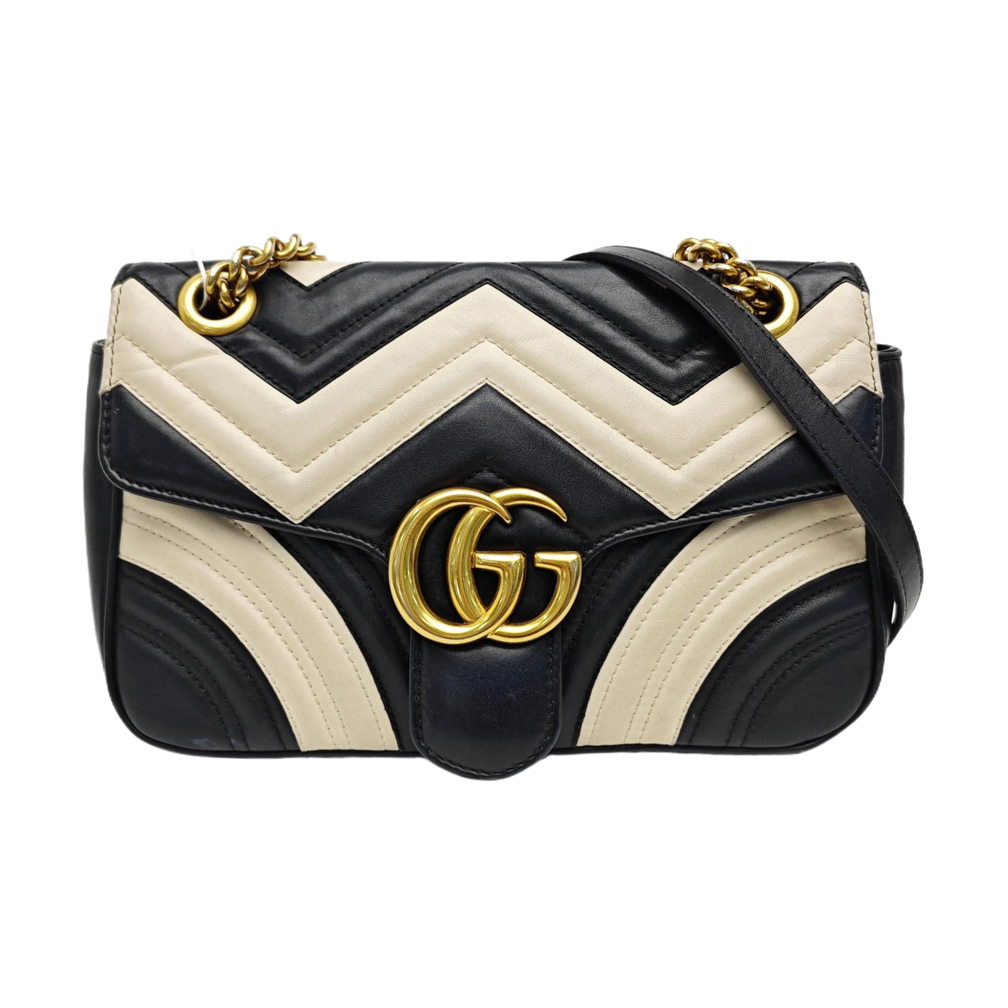 GG Marmont Medium Quilted Calfskin Multicolor