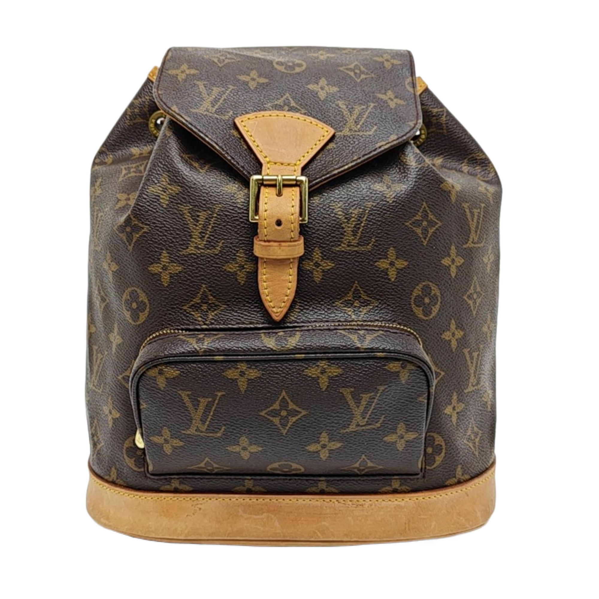 MONTSOURIS MM Monogram Coated Canvas Brown