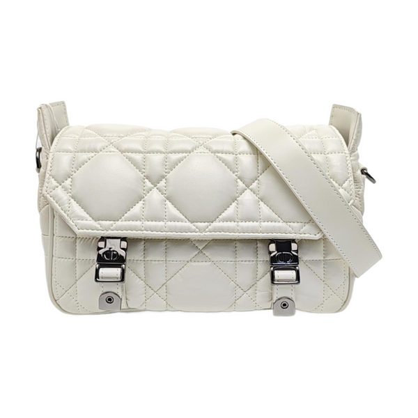 Diorcamp Small Cannage Calfskin White