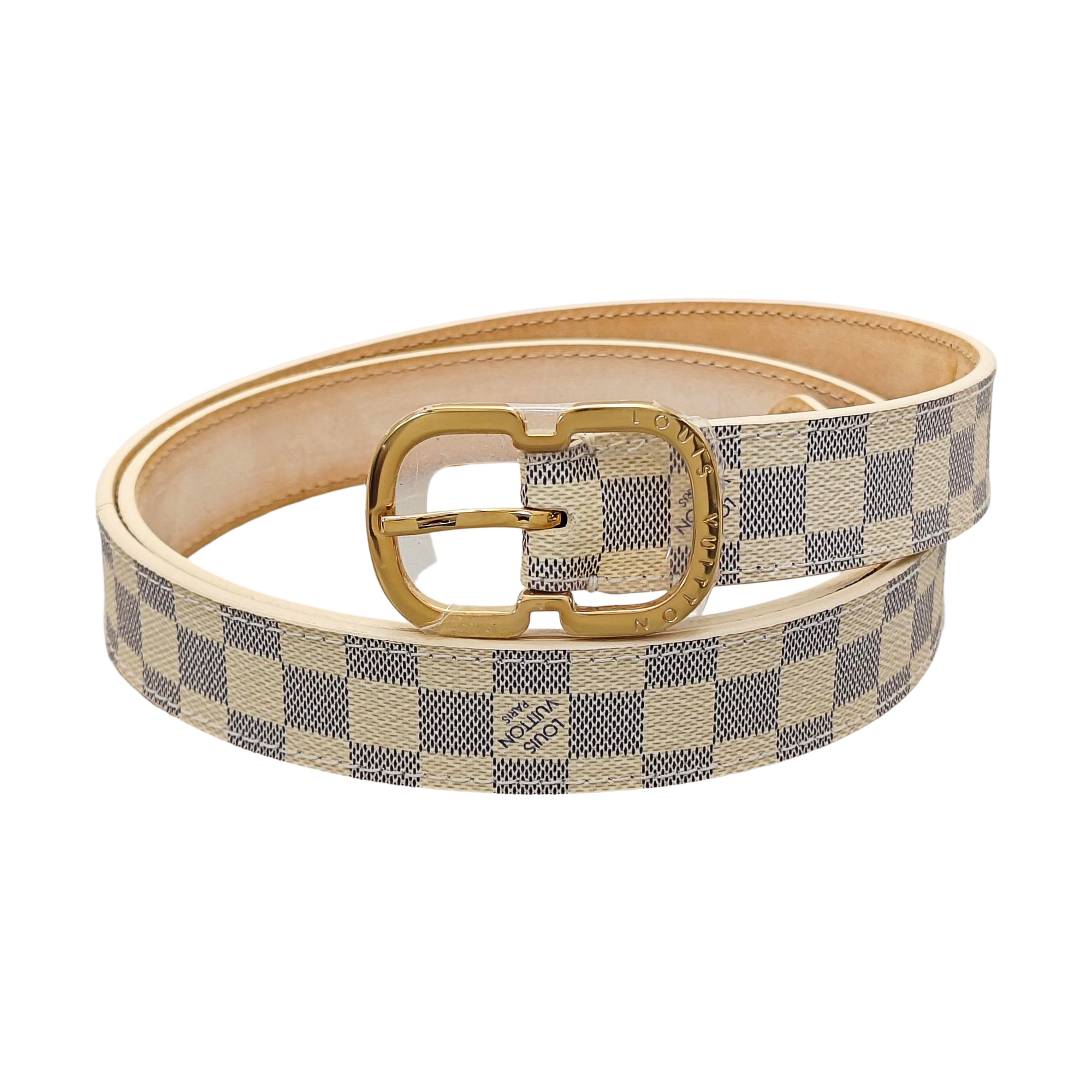 Coated Canvas Belt White