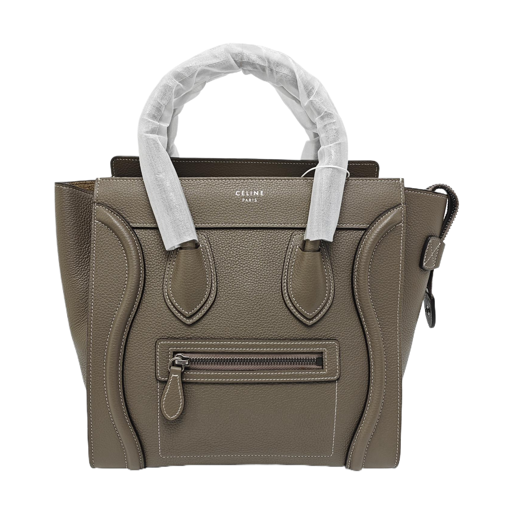 LUGGAGE Quilted Calfskin Gray