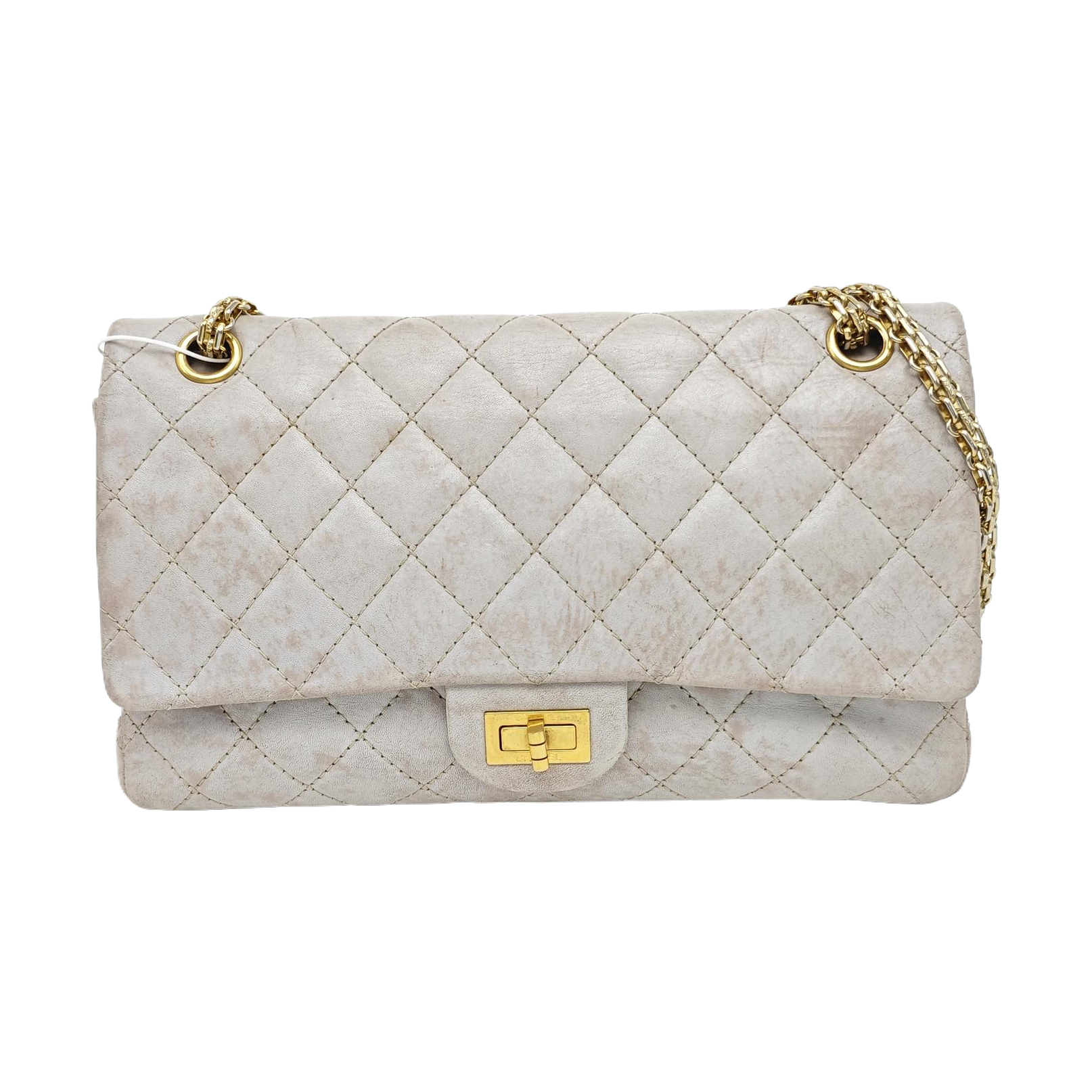 2.55 227 (jumbo) Quilted Calfskin Gray