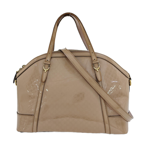 Monogram Patent Leather Shoulder Bag Pink