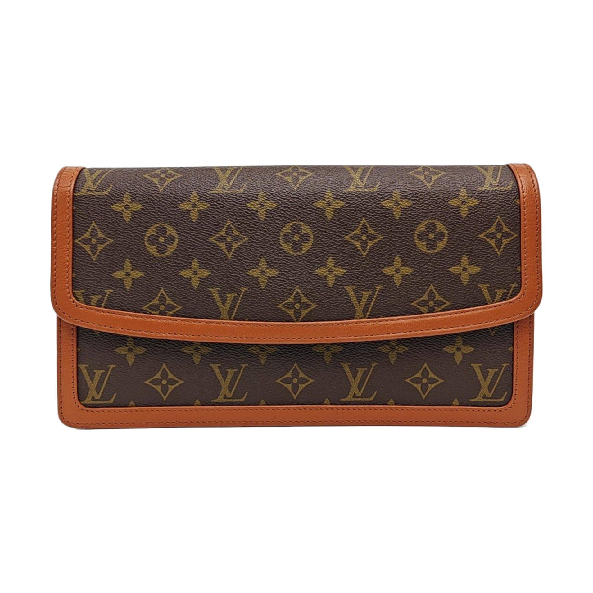 DAME GM Monogram Coated Canvas Brown