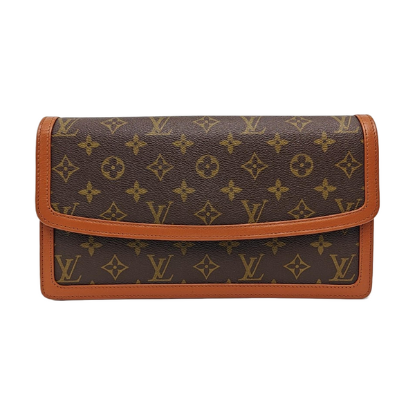 DAME GM Monogram Coated Canvas Brown