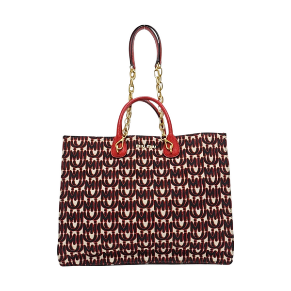Fabric Tote Bag Red