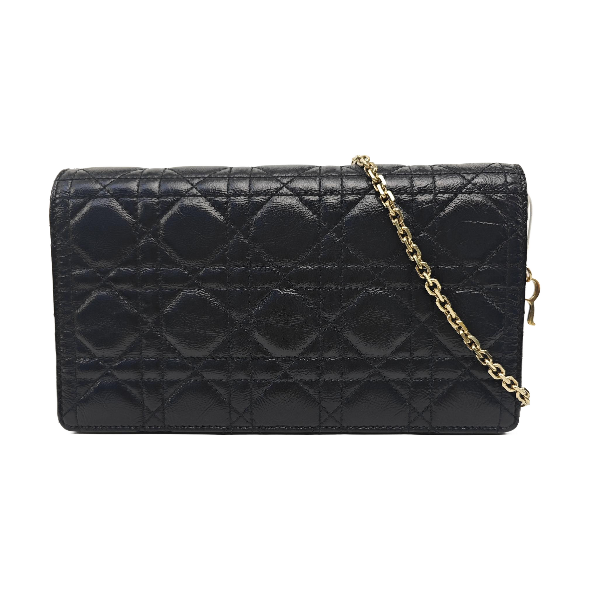 Lady Dior Small Cannage Lambskin Black