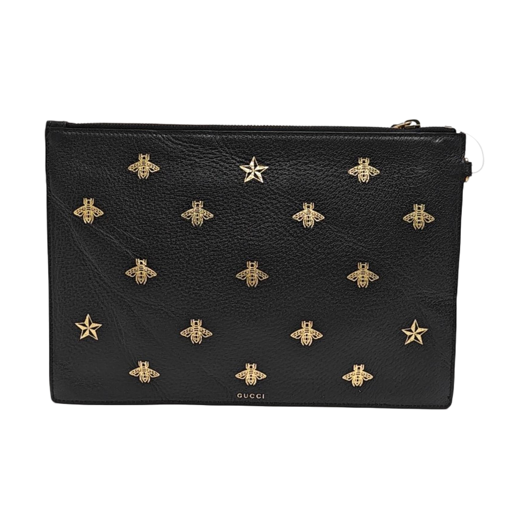 Bee Web Calfskin Black
