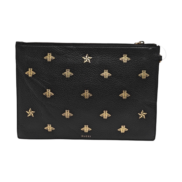 Bee Web Calfskin Black
